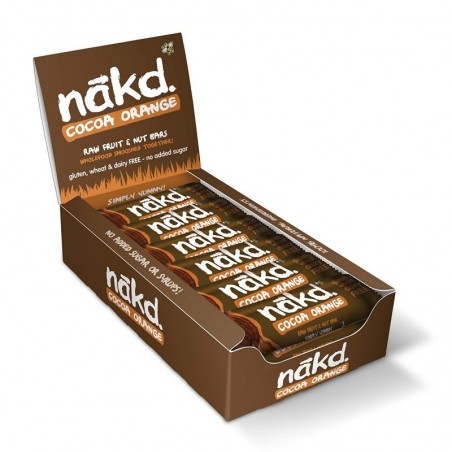 Barres de fruits Saveur Cacao et Orange - Nakd