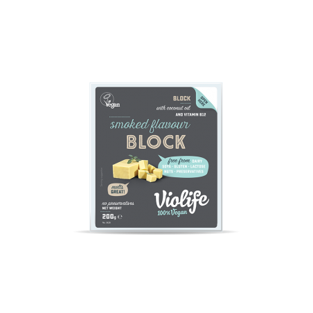 Fromage parvé Fumé en bloc de 400gr - Violife