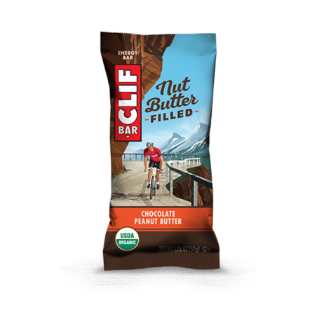 CLIF BAR -Barre Bio Chocolat coeur au Beurre de Cacahuète