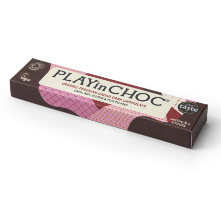 JustChoc Box de 3 Chocolat Noir au Cacao Péruvien Bio - PLAYIN CHOC