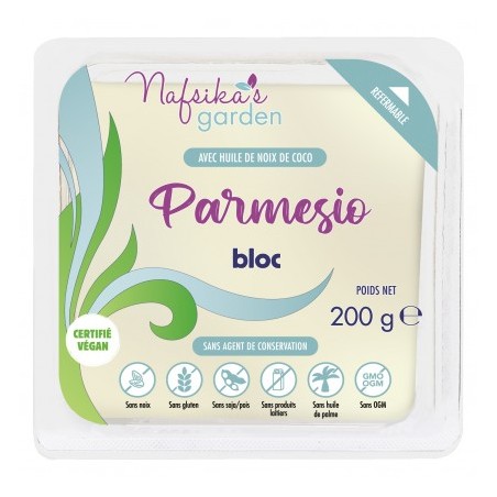 Bloc Parmesio Vegan 200gr - NAFSIKA'S GARDEN