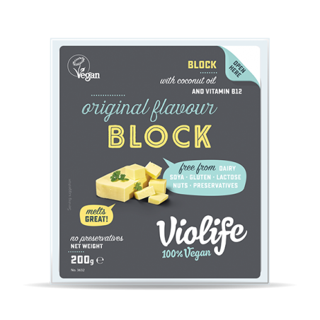 Fromage parvé Saveur Emmental en Bloc 200gr - Violife