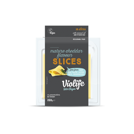 Fromage parvé Saveur Cheddar en Tranches 500gr - Violife